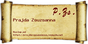 Prajda Zsuzsanna névjegykártya